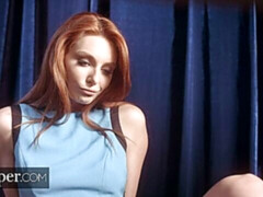 お尻, フェラチオ, 車, 異人種間, キス, 自然山雀, 赤毛, ティーン