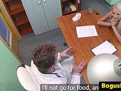 Médico, Europeo, Oficina, Coño