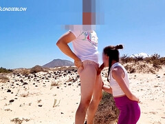 Risky Public Sex On The Beach For Everyone To See