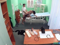 Leie, Blasen, Arzt, Hundestellung, Lecken, Krankenschwester, Muschi, Uniform