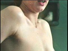 美女, フェラチオ, 茶髪の, イく瞬間, 露出狂, 赤毛, オッパイの, ヴィンテージ