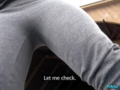 ブロンド, ヒール, レザー, 自然山雀, アウトドア, 公共, ロシア人, オッパイの