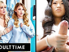 Blondine, Blasen, Futanari, Würgen, Hd, Monster, Zierlich, Realität