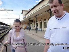 Lucky hunter fucks wonderful young lady for a lot of money