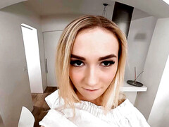 Blondine, Blasen, Hardcore, Realität, Rasiert, Titten