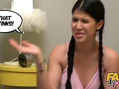 Grosse bite, Mignonne, Hd, Pov, Chatte, Rasée, Suçant, Plan cul à trois