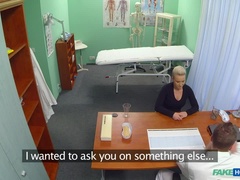 Blonde patient wants hard sex from her doctor