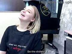 素人, 美人, ブロンド, カップル, 言葉責め, 服従, 自家製, 裸