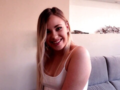 Anal, Blonde, Sucer une bite, Tir de sperme, Hd, Seins naturels, Rasée, Nénés