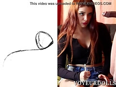 CFNM Teen Yulissa Measures, Describes, & Draws a Cock