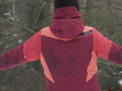 Fingern, Lesbisch, Lecken, Masturbation, Im freien, Muschi, Schüchtern, Nass