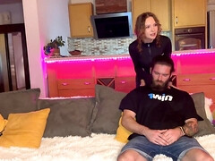 Anal creampie from super-naughty neighbor for sheltering her, dirty gal cheats with muscle boy - best porn!