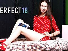 18, 大学生, フェティッシュ, 指いじり, Hd, オナニー, オーガズム, 一人