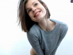 Amateur, Anal, Cul, Brunette brune, Doigter, Solo, Jouets, Webcam