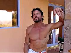 美女, デカチン, フェラチオ, 茶髪の, イく瞬間, ハードコア, オッパイの