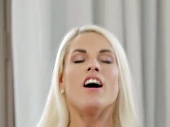 Anaal, Grote kont, Grote mammen, Blond, Europees, Vrouw, Ondergoed, Tatoeage