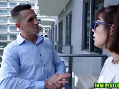 Envious daughter wants to taste her step-fathers weenie too
