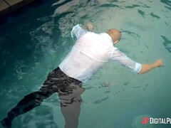 Alina Lopez and Cecilia are making love at a private mansion party