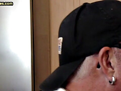 素人, フェラチオ, ゲイ, 手コキする, オナニー, 熟年