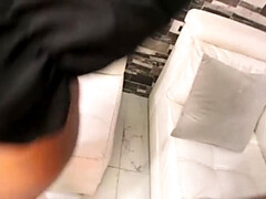 Enthousiasteling, Grote lul, Grote mammen, Zwart, Indisch, Interraciaal, Ruw, Strak