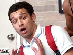 デカパイ, 巨乳な, ハードコア, 母, オフィス, 現実, 教師, オッパイの