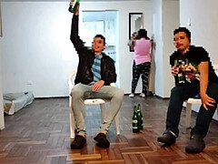 Grote mammen, Pijpbeurt, Man die toekijkt, Hardcore, Moeder, Orgasme, Bekijker, Vrouw