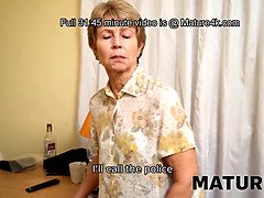 Pijpbeurt, Europees, Omie, Vrijster, Masturbatie, Rijpe lesbienne, Kousen