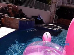 Aziatisch, Harig, Buiten, Gezichtspunt, Kut duiken, Roken, Tieten likken, Nat