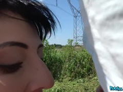 Leie, Arsch, Blasen, Hundestellung, Handjob, Im freien, Pov, Öffentlich