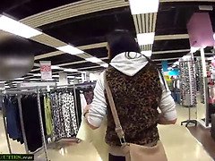 MallCuties - Two amateur girls have sex in public - czech