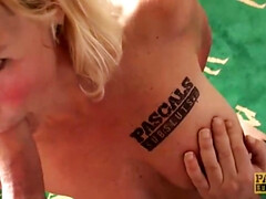 Sadomasochismus, Blondine, Vollbusig, Schwanz, Fetisch, Hardcore, Lingerie, Strümpfe