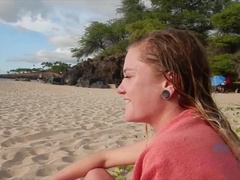 Leie, Bikini, Freundin, Im freien, Öffentlich, Muschi, Rasiert, Abendanzug