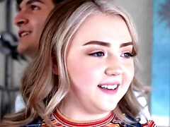 18 jaar, Grote lul, Blond, Pijpbeurt, Sperma shot, Hardcore, Hd, Tiener