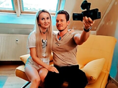 Cul, Blonde, Sucer une bite, Branlette thaïlandaise, Pov, Rasée, Dénudage, Nénés