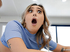 Big Natural Babe Gets Double Dickdown She Thirsts For