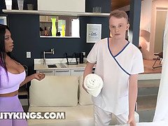 Grote mammen, Pijpbeurt, Zwart, Voetbeurt, Hardcore, Hd, Masseren, Realiteit