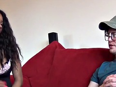 Nana, Grosse bite, Gros seins, Noire, Sucer une bite, Britannique, Noir ébène, Nénés