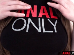 Anal, Tetas grandes, Morena, Tetona, Semen en la boca, Abierta, Natural, Tetas naturales