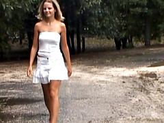 18, アナル, ブロンド, フェティッシュ, 指いじり, アウトドア, オマンコ, 靴下