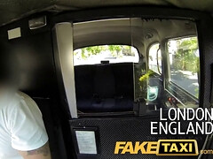 Lucy Love takes a hard pounding in a fake taxi ride