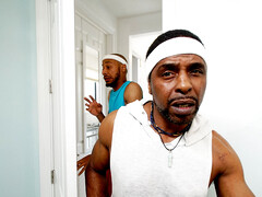 Schwarz, Blondine, Blasen, Schwanz