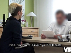 Czech couple's money-making interview ends in hot sex for cash