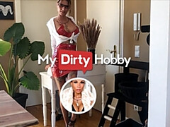 Leie, Grosser schwanz, Blasen, Deutsch, Handjob, Pov, Tätowierung, Titten