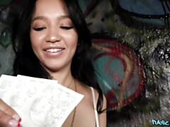 Grote kont, Pijpbeurt, Hondjeshouding, Geld, Natuurlijke tieten, Kort haar, Tiener, Tieten likken