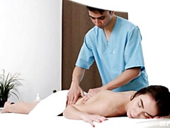 Skinny brunette babe Vivian Grace gets pleasure in the cowgirl pose