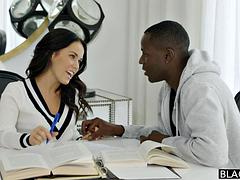 Chica, Verga grande, Negro, Mamada, Morena, Ébano, Interracial, Tetas