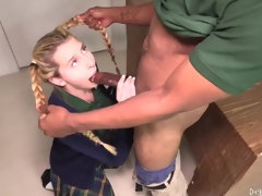 Blondine, Blasen, Spermaladung, Schwanz, Hardcore, Hd, Interrassisch, Jungendliche (18+)