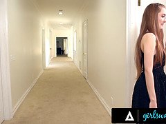 デカ尻, ブロンド, Hd, レズビアン, なめる, コキ, ティーン, オッパイの