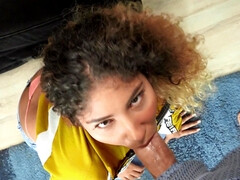 Pijpbeurt, Bruinharig, Sperma shot, Hondjeshouding, Hd, Interraciaal, Latijnse vrouw, Kut duiken