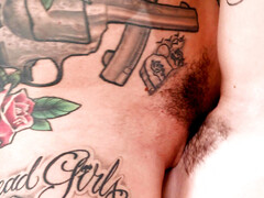 Bad, Schwarz, Lesbisch, Reif, Party, Piercing, Tätowierung, Eng